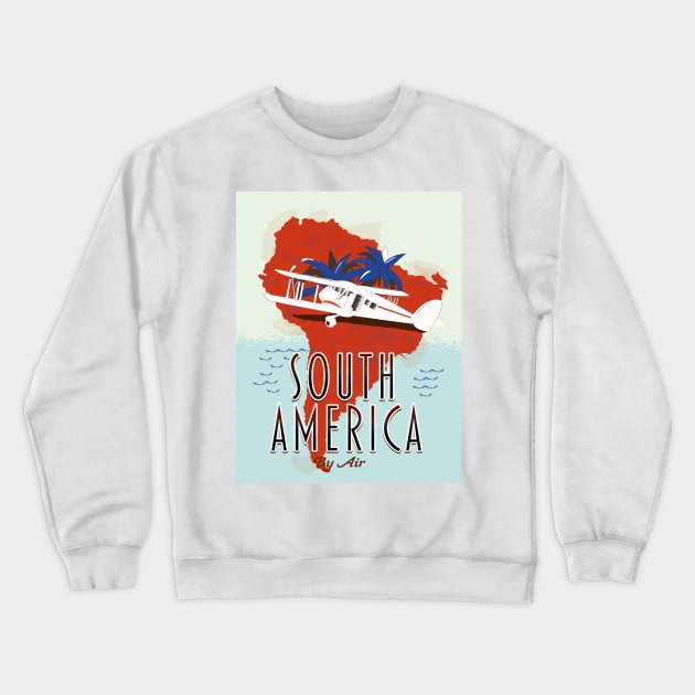 South America Crewneck Sweatshirt by nickemporium1